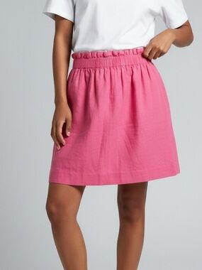 NWOT J. Crew City linen skirt pink